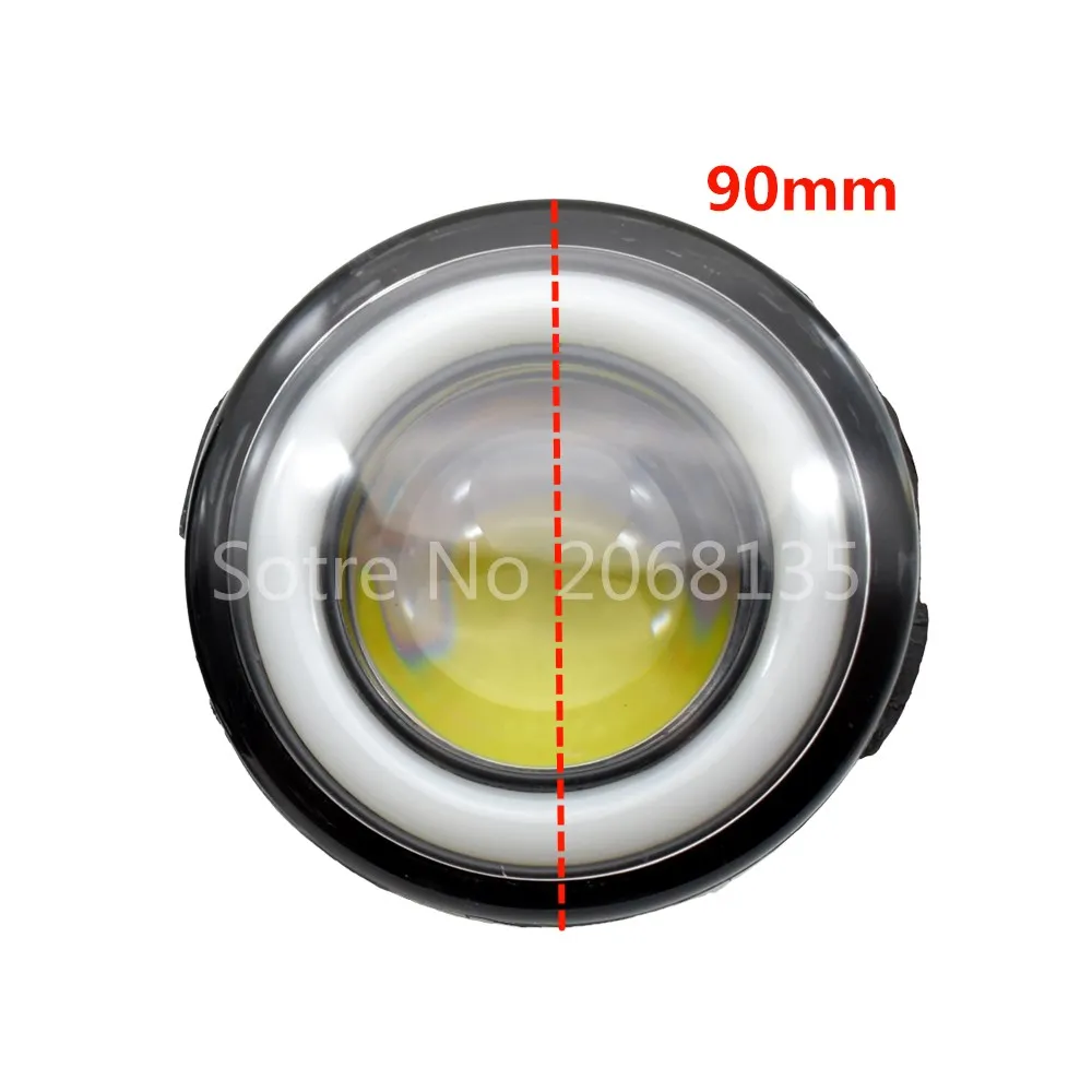 Goedkoop Led Angel Eye Mistlamp Drl Foglamp Voor Nissan Tiida Note X-Trail T31 Murano Z51 Cube Juke Patrol 3 Rogue Versa Voor Infiniti Fx