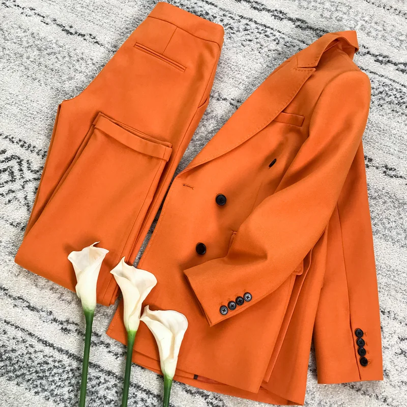 Женский комплект из двух предметов элегантный повседневный костюм в Корейском