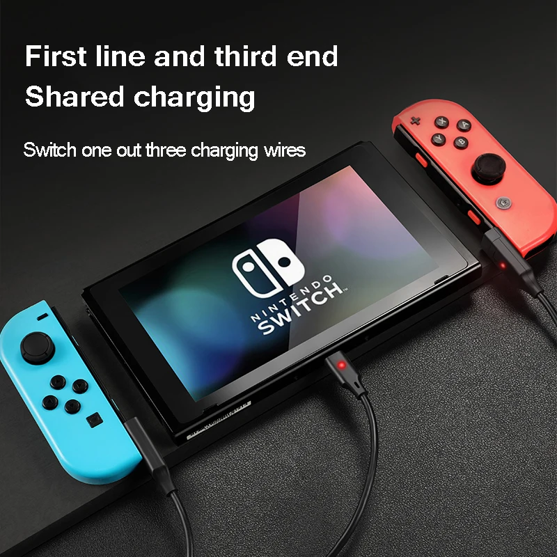 BUBM 3 в 1 USB Type C медный сердечник зарядный кабель для Nintendo Switch Joycon и консоль Huawei MIUI