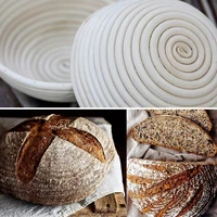ovalround natural rattan fermentation basket bread dough wicker rattan mass proofing proving baskets kitchen tools accessories