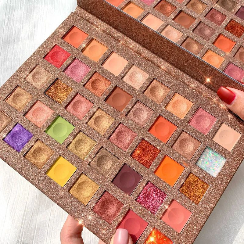 

Eyeshadow Palette Holographic Shiny Matte Glitter Pigment Eye Shadow Pallete Metallic Diamond Makeup Palette