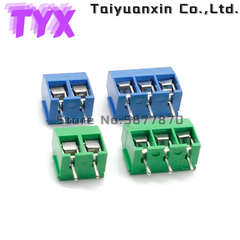 10 шт./лот KF300 KF301-2Pin 3Pin винт 5 0 мм KF301-5.0-2P KF301-5.0-3P прямые булавки PCB клеммный блок