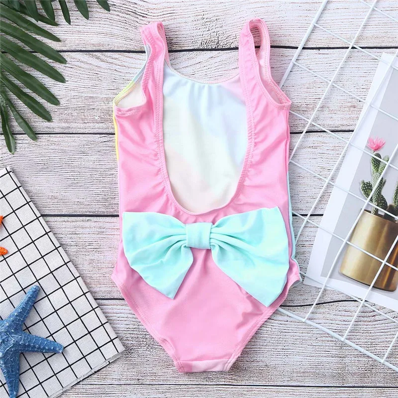 Летняя одежда для купания малышей купальный костюм в радужную полоску мальчиков