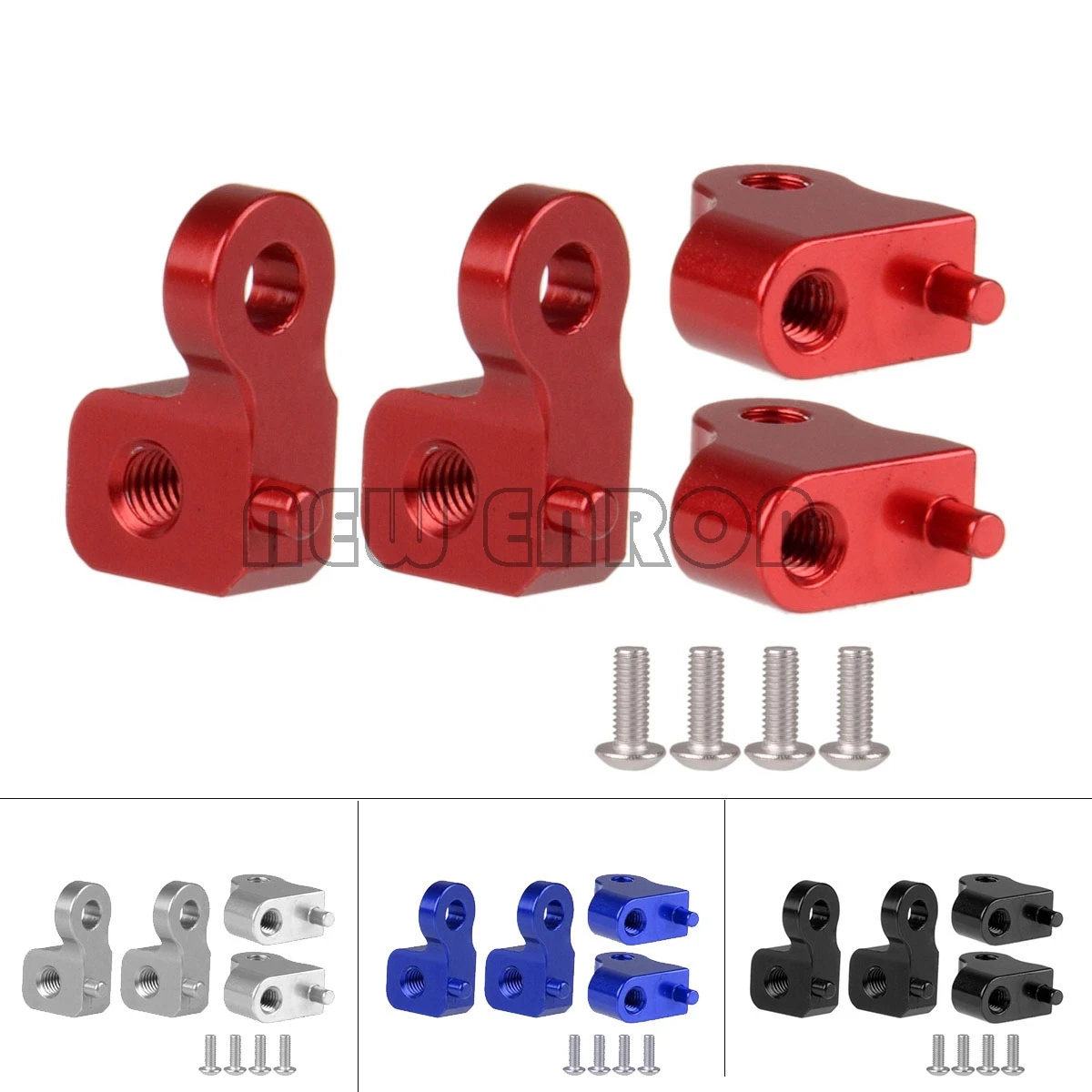 Новый ENRON RC 4Pc 1:10 Алюминиевый небольшой передний и задний верхний амортизатор для радиоуправляемой модели