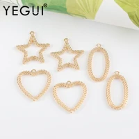 yegui m1057jewelry accessories18k gold platedcopper metaljewelry findingscharmsdiy pendantsjewelry making10pcslot