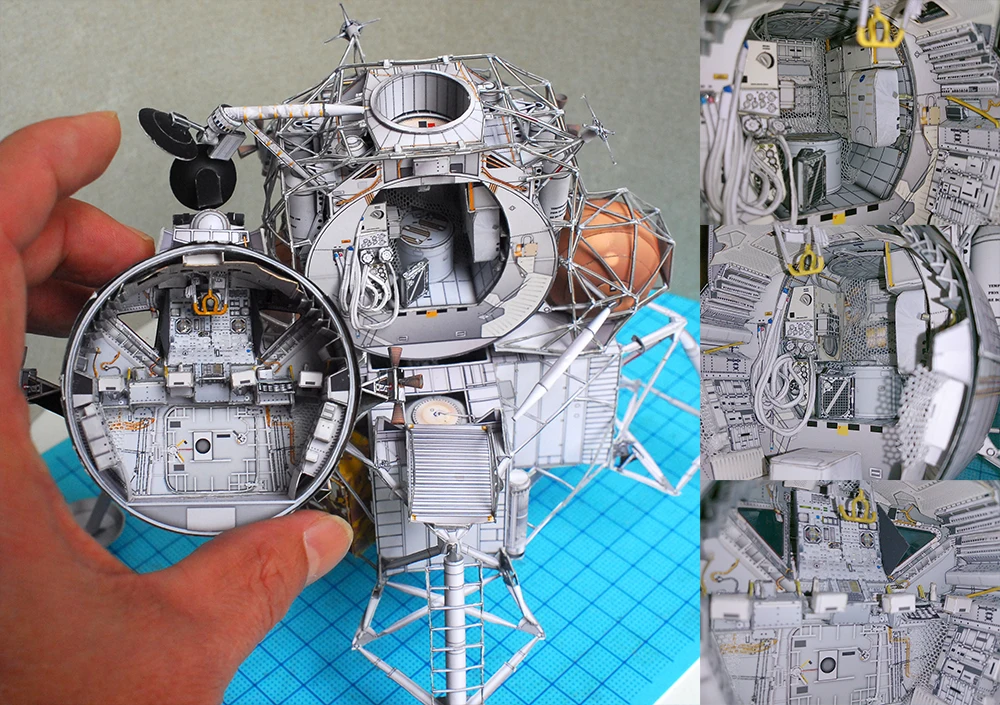 Масштаб 1:48 Apollo13 Mooncraft набор бумажных моделей ручной работы игрушечные Пазлы |