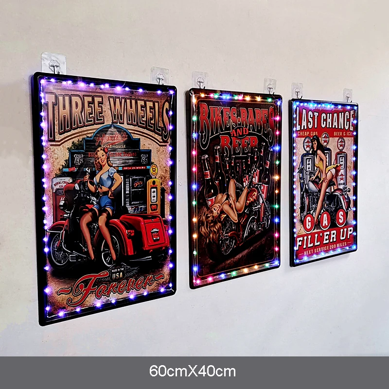 Новый большой железный лист 60*40 см в европейском стиле ретро подвесное украшение