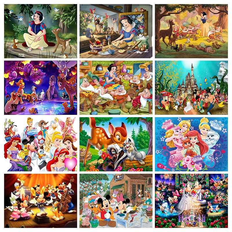 

5D Diy Diamond Embroidery Embroidery Anime Diamond Painting Disney Cartoon Diamond Mosaic Photo Room Decoration Children'S Gifts