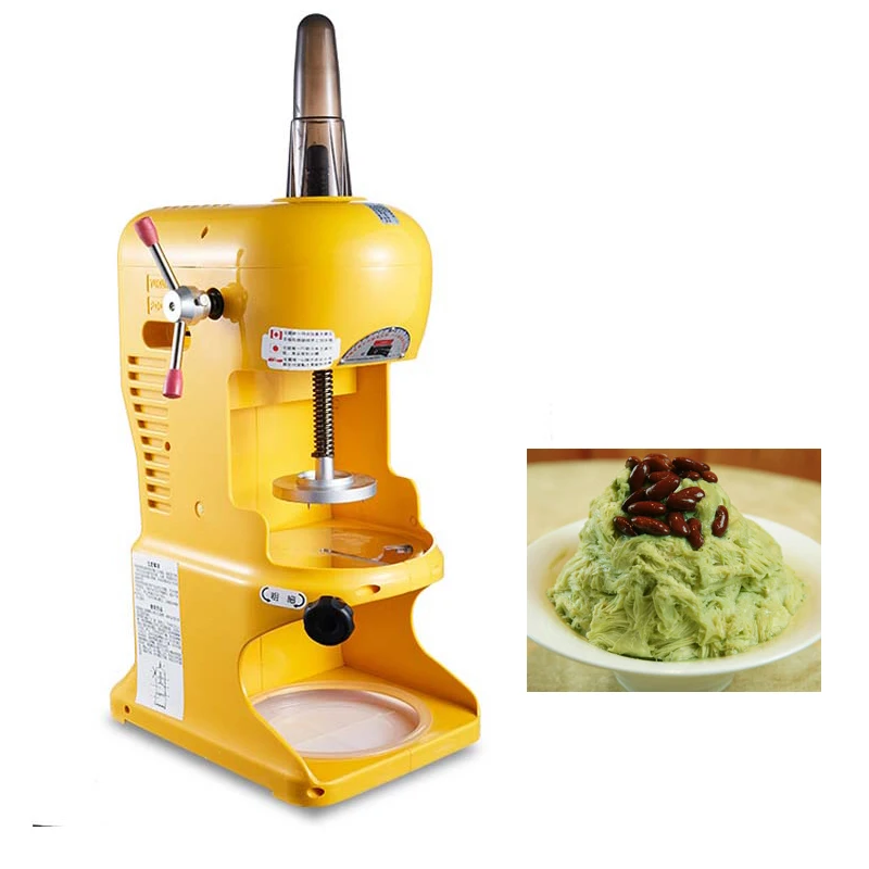 

220V Automatic Electric Ice Crusher Machine Commercial Snow Cone Maker Snowflake Maker Shaver Ice Machine