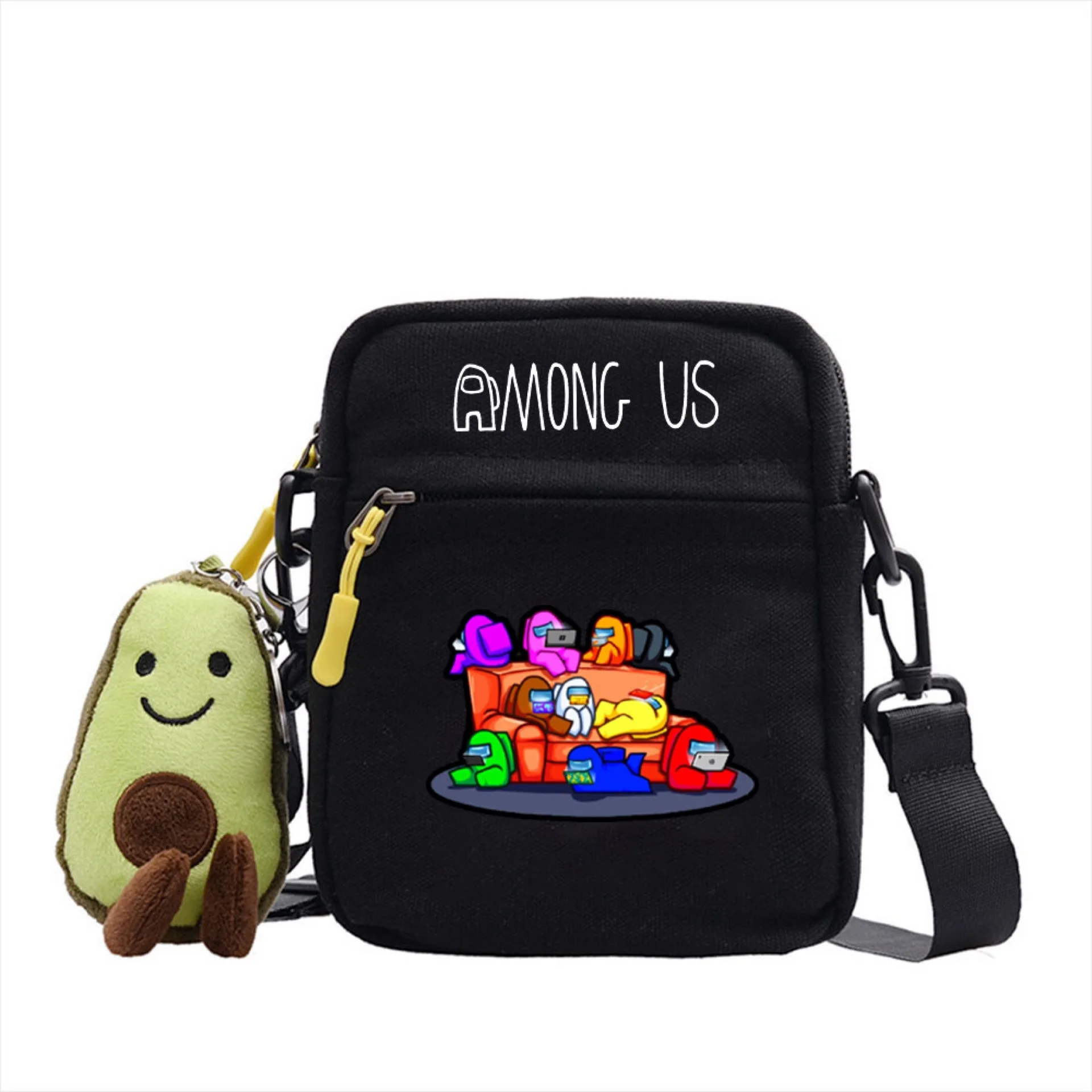 

The game surrounding the same shoulder bag cute student canvas messenger bag all-match small square bag