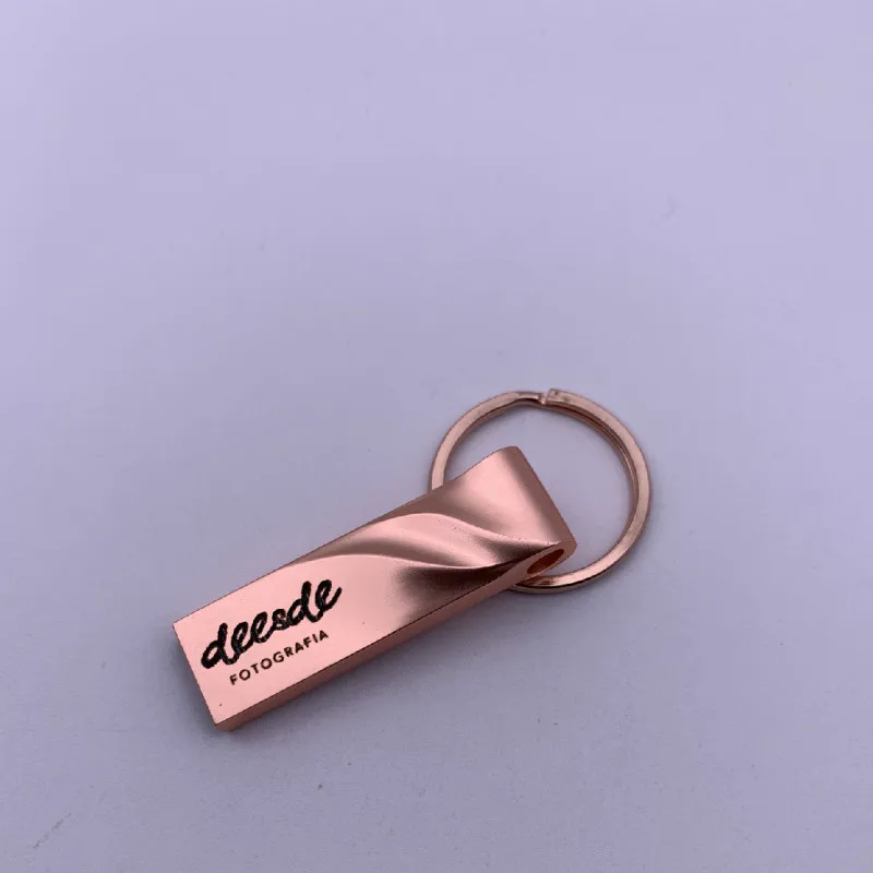 Высокоскоростной металлический Usb флеш накопитель цвета розового золота 2 0