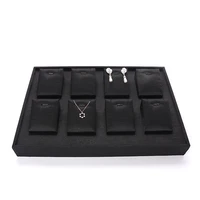 high quality black earings jewelry storage display trays pendent bracelet ring showcase pallet for women jewellery organizers