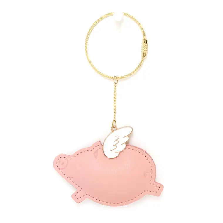 

Cute Piggy Keychain Girl Women Kawaii Key Chain Pig Shape Key Ring Holder Gift For Bag Purse Charms Pendant Jewelry Accessories
