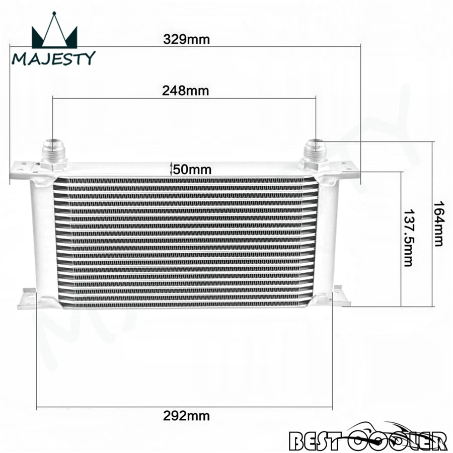 19 рядов масляного радиатора с кронштейном и шлангом подходит для B * MW E36/E46 M3 135/E90