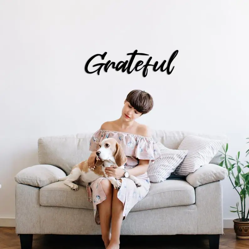 Благодарен-стены искусство украшения стены Настенные Знак гобелены