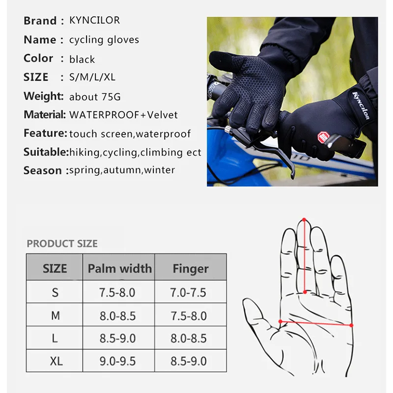 

Winter Winterproof Refective Cycling Gloves Resistance Silicone Palm Bike Gloves For Men Glove Women Sports Bicycle Drving