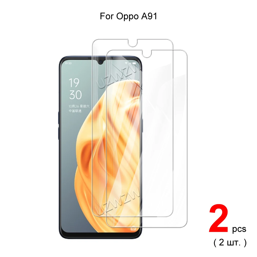 

For Oppo A91 Explosion Proof 2.5D 0.26mm Tempered Glass Screen Protectors Protective Guard Film HD Clear
