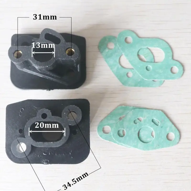 

2pcs 36F / 33 Brush cutter intake manifold carburetor connector adaptor Lawn mower accessories LX0C