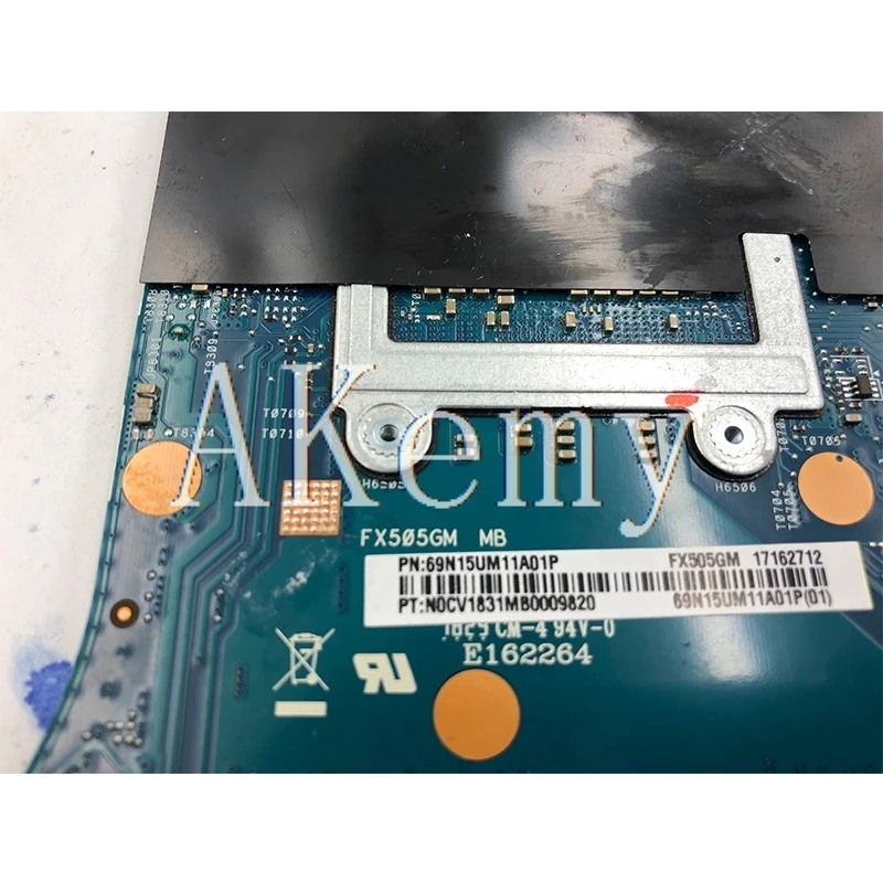 

Akemy FX505GM Motherboard For Asus TUF Gaming FX505G FX505GM 15.6 inch Mainboard original Motherboard I7-8750H GTX1060/6GB GDDR5