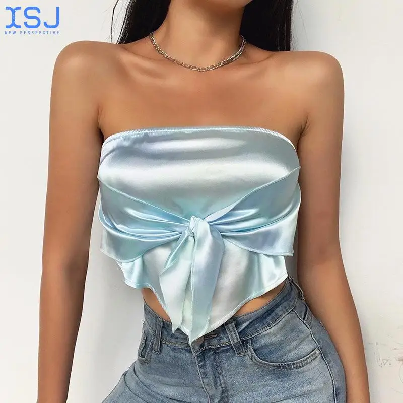 

Модная женская одежда в европейском и американском стиле, летняя новинка, облегающий топ с открытой спиной и короткой талией, женский жилет