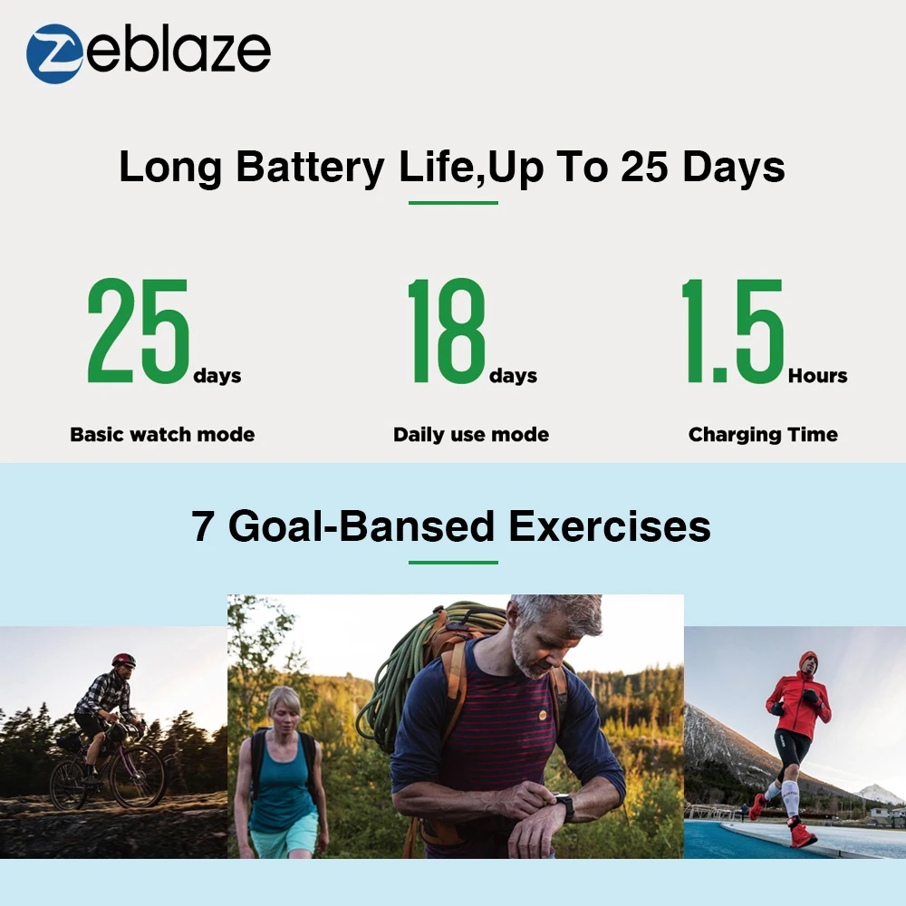 

Free Gift Zeblaze VIBE 3S HD Smart Watch Sport Smartwatch Heart Rate Monitor Proximity Sensor Accelerometer 25 days Battery