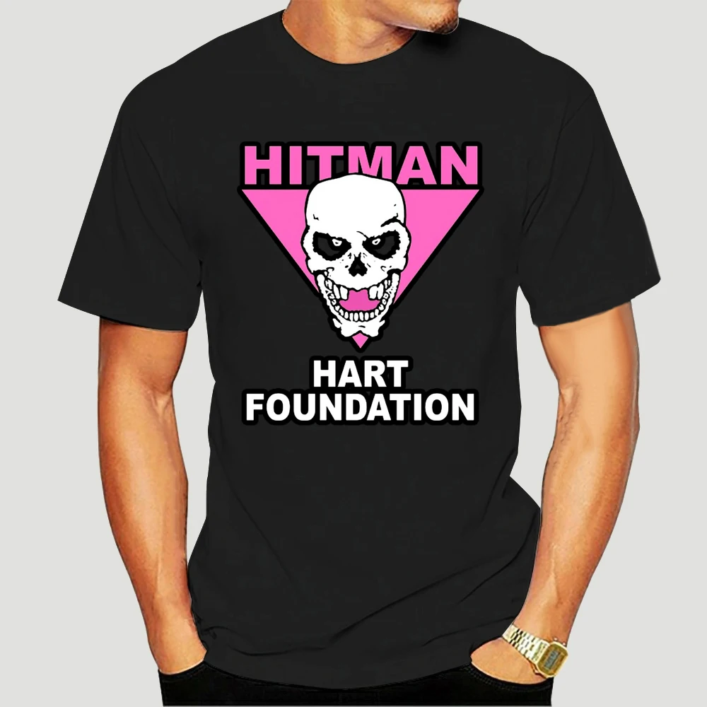 

Funny Printed Men T Shirt O-neck Tshirts Bret Hart Hitman Women Cotton T-Shirt 7543X