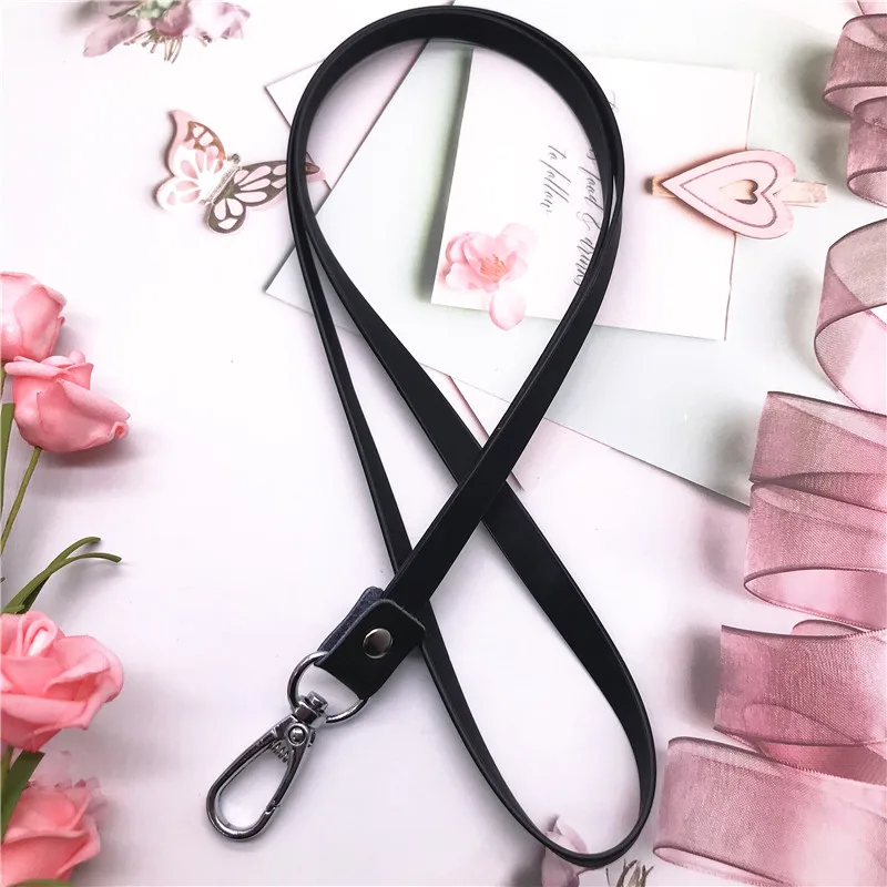 Простой однотонный шейный ремешок брелоки с подвеской на шею мобильный телефон