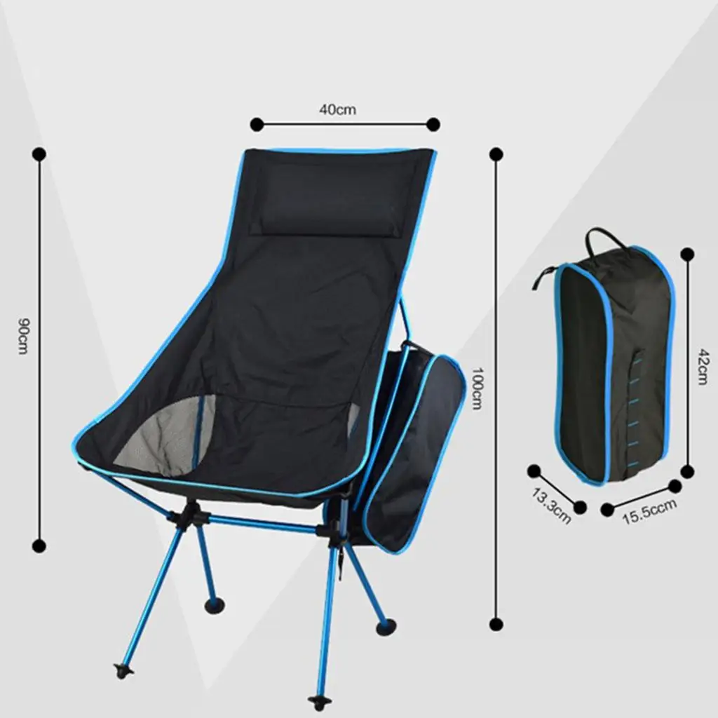 Складное рыболовное кресло стул для путешествий сверхпрочный с высокой