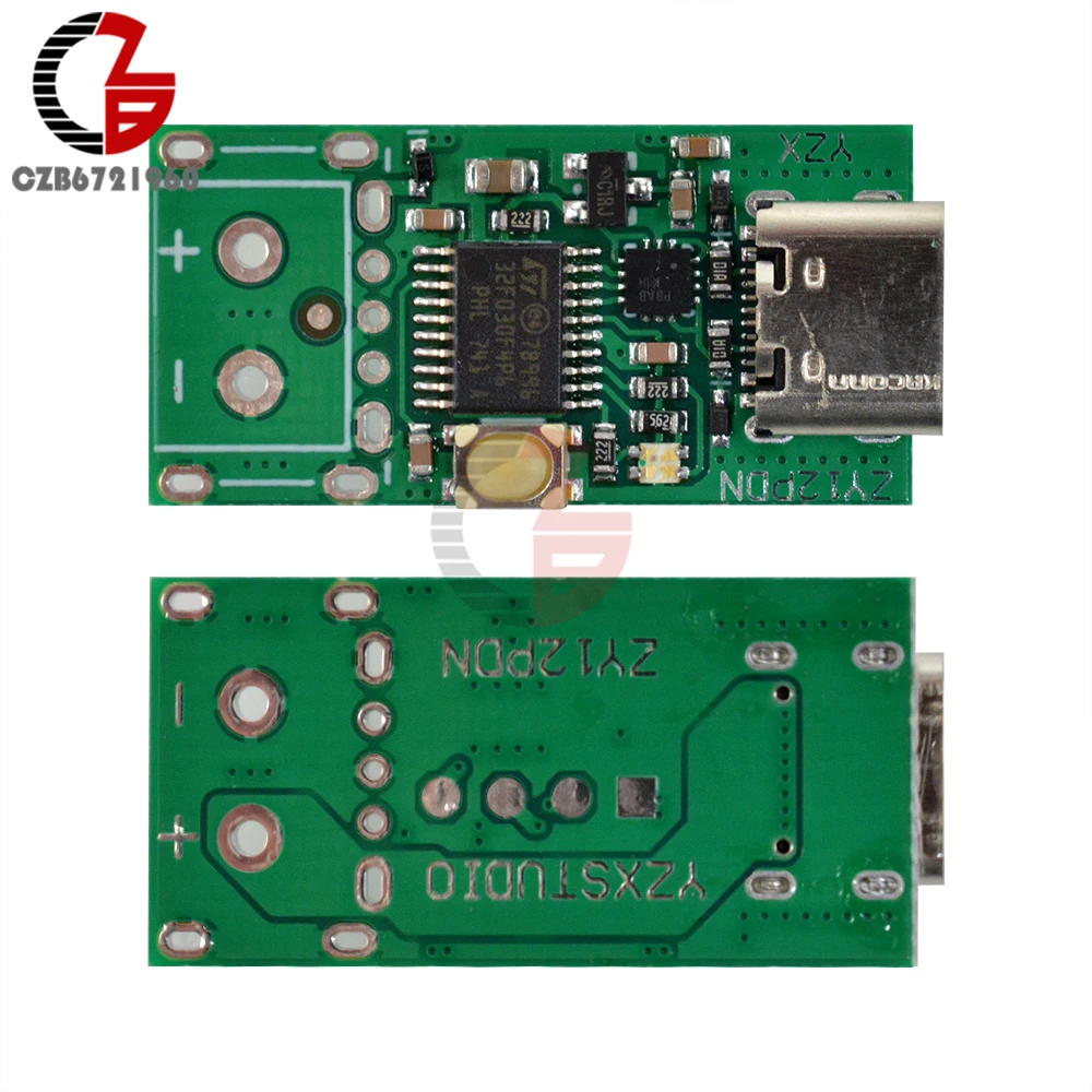 100W USB-PD USB-C Type-c PD3.0 PD2.0 to DC Scam Spoof Fast Charge Trigger Detector Power Supply Regulator Module for Notebook