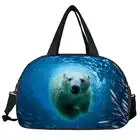 Дорожная сумка для мужчин и женщин, Большая объемная спортивная сумка с рисунком животного, собаки, тигра, медведя, складной тоут для отдыха и выходных с зоопарком