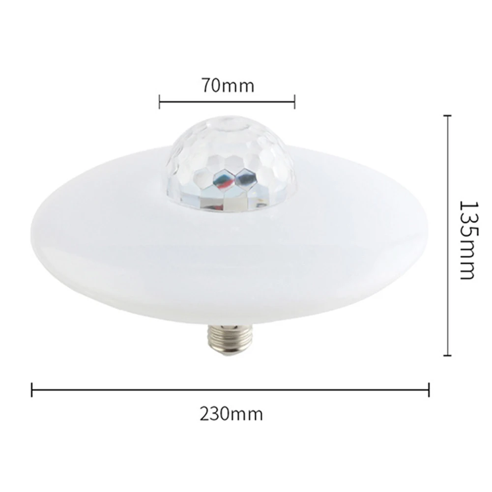

Intelligent UFO Bluetooth-compatible Crystal Magic Ball LED Bulb Remote Control RGB LED smart Music Playing Light Lamp 30W E27
