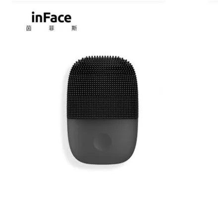 black Xiaomi inFace небольшой Очищающий Инструмент глубокое очищение Sonic beauty прибор для ухода за лицом очищающий уход за кожей лица массажер - Цвет: black