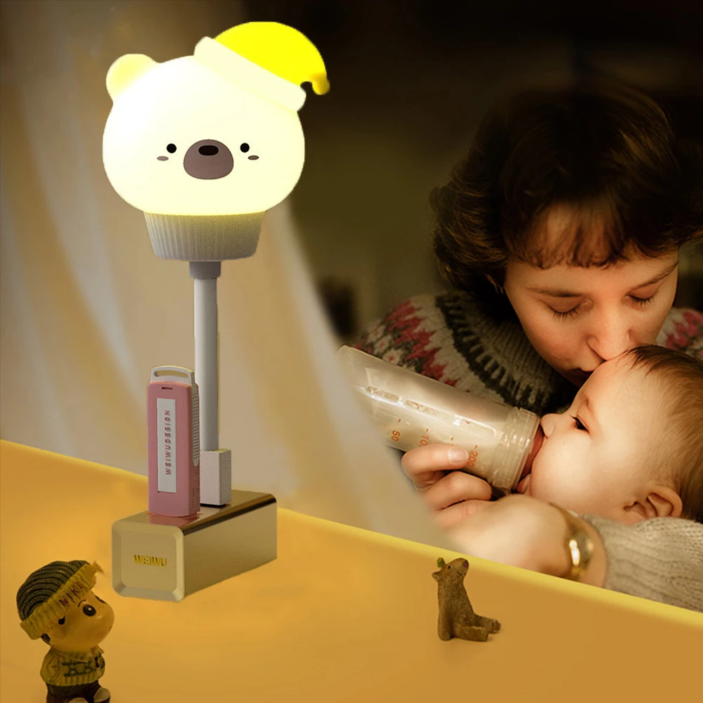 

LED kid USB Night Light Cute Cartoon Night Lamp Bear Remote Control for Baby Kid Bedroom Decor Bedside Lamp Christmas Gift