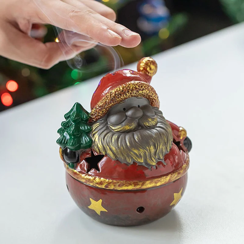 

Керамический держатель для благовоний в форме Санта-Клауса