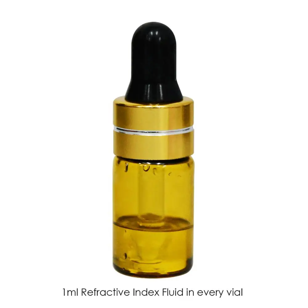 

REFRACTIVE INDEX FLUID OIL x 2 BOTTLES REFRACTOMETER RI 1ML each Vial