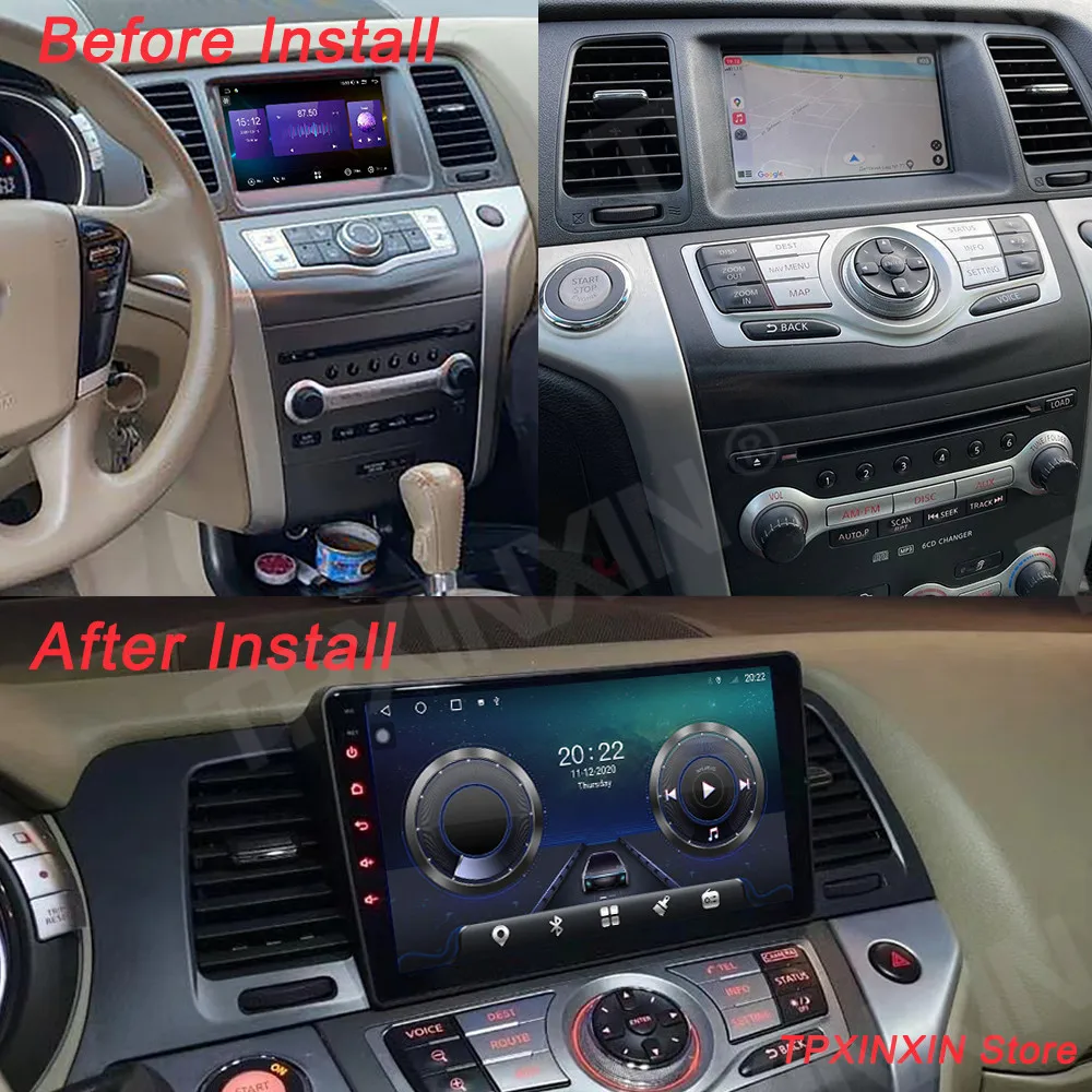 

6GB+128G Android 10 For Nissan Murano Z51 2010+Car GPS Navigation Car Multimedia Player Auto Radio Tape Recorder Stereo Headunit