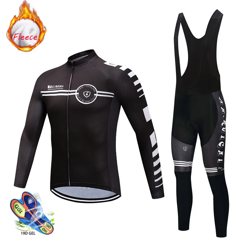 long cycling set 12 Новинка, зимний термальный флисовый комплект Джерси для велоспорта, дышащий, Ropa Ciclismo, мужская одежда с длинным рукавом для горного велосипеда, одежда для занятий спортом на открытом воздухе - Цвет: long cycling set 12