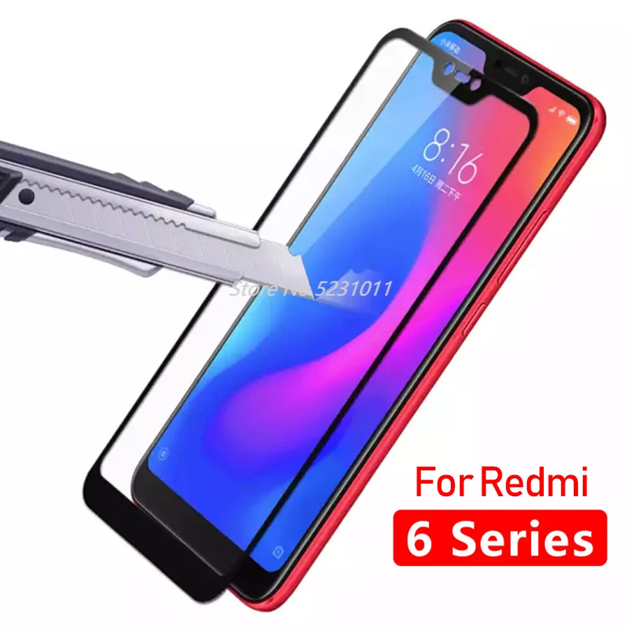 Закаленное стекло для xiaomi redmi 6 pro 6a a6 защитный стеклянный чехол xiomi xiami xaomi a 6pro