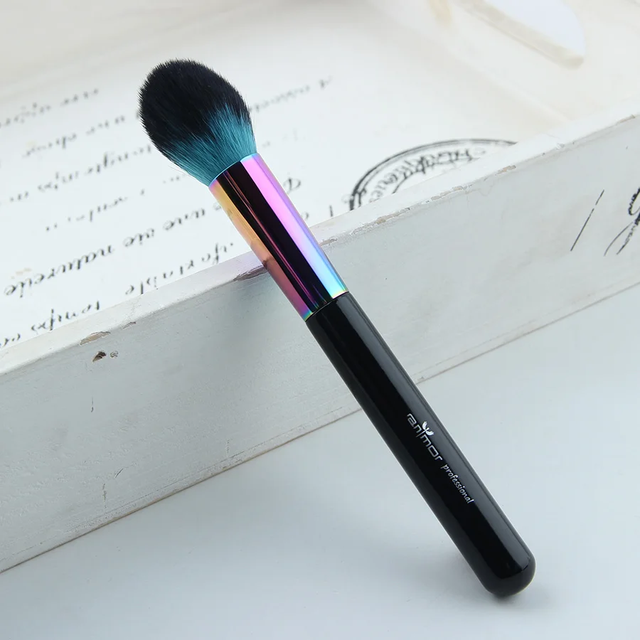 Anmor Colorful Tapered Face Brush Professional Makeup Brushes for Powder Foundation Blusher Top Quality Black Cosmetic Tools | Красота и