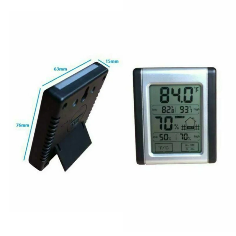 lcd electronic digital thermometer humidity multifunction indoor temperature humidity monitor suitable for home office warehouse free global shipping
