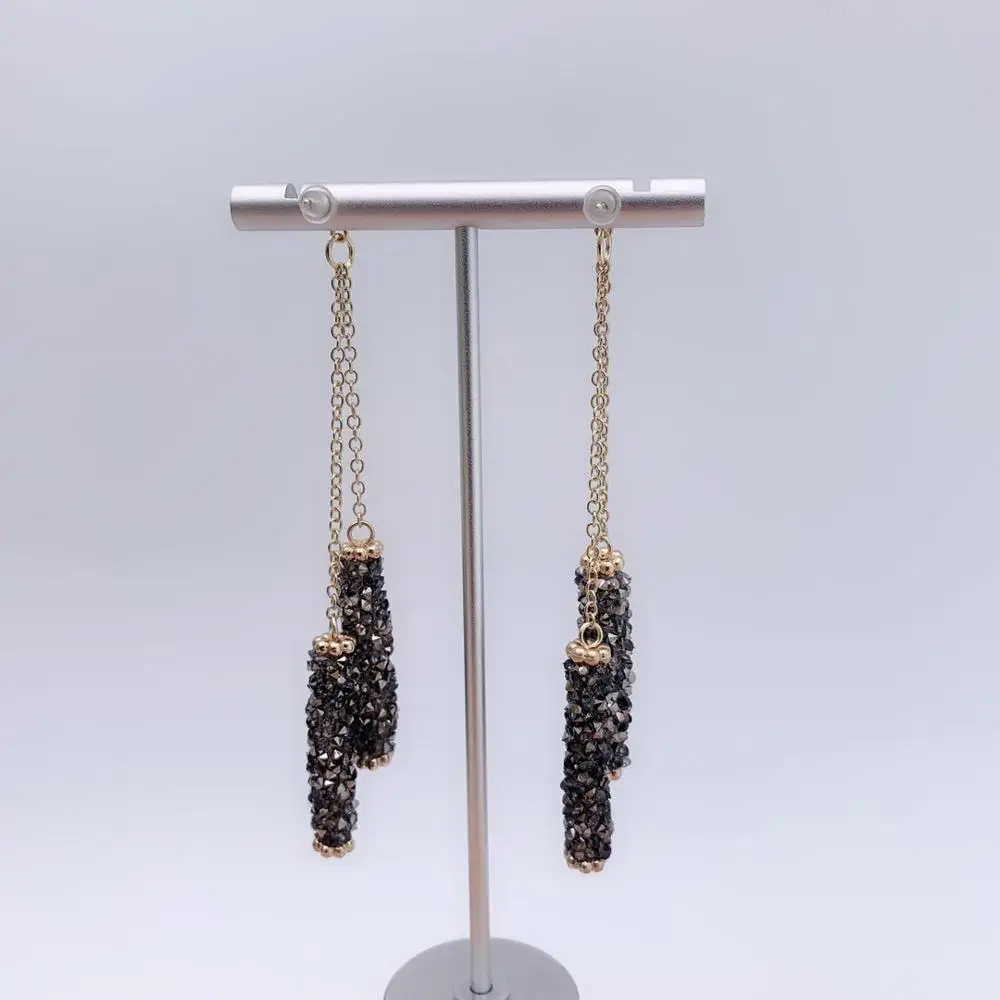 Новые золотые серьги модные ювелирные свадебные подарки для вечеринки Женские