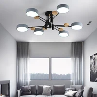 nordic contemporary led chandeliers wrought iron minimalist for dining table kitchen bedroom foyer wood home interior lighting