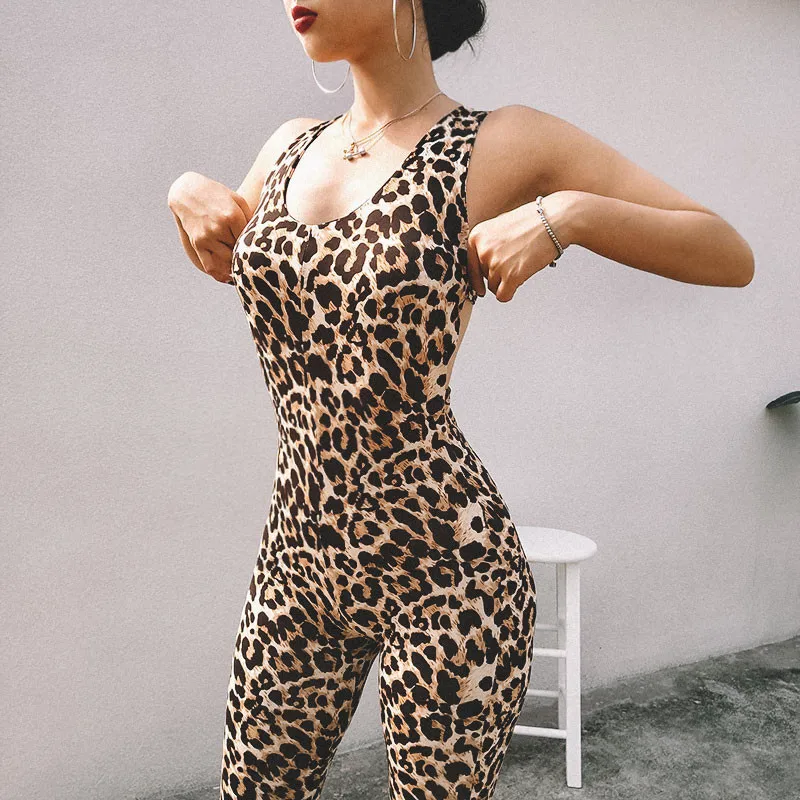

Mo&Mo - Jumpsuit Women Sexy Plain Stretch Jumpsuit Sleeveless Backless Sassy Summer Pants 2021