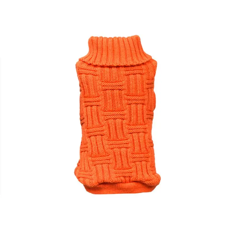 Для домашних любимцев собак Зимний Теплый джемпер свитер водолазка осень собаки