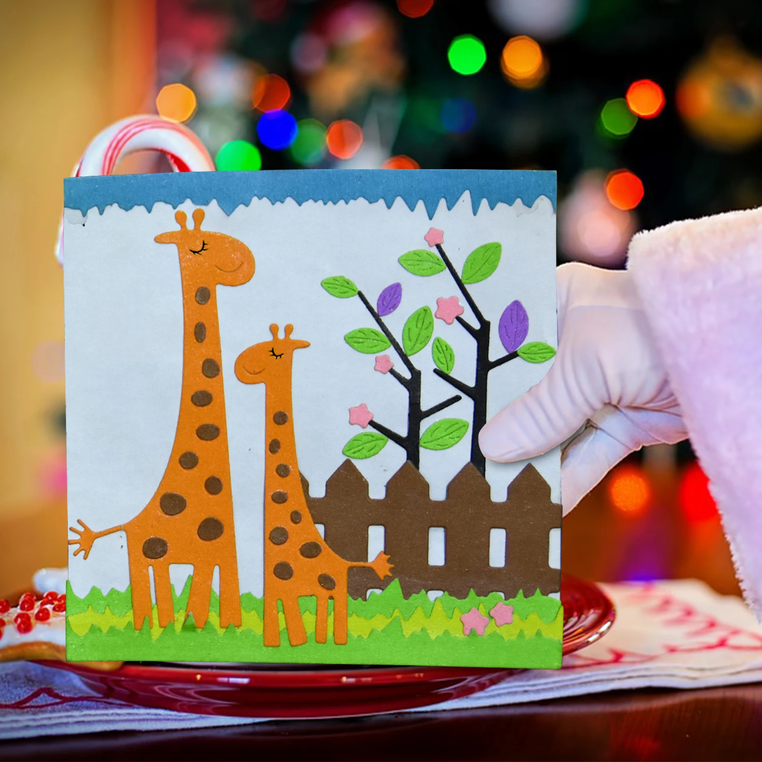 Металлические Вырубные формы милый жираф форма вырубка для DIY скрапбукинга карта