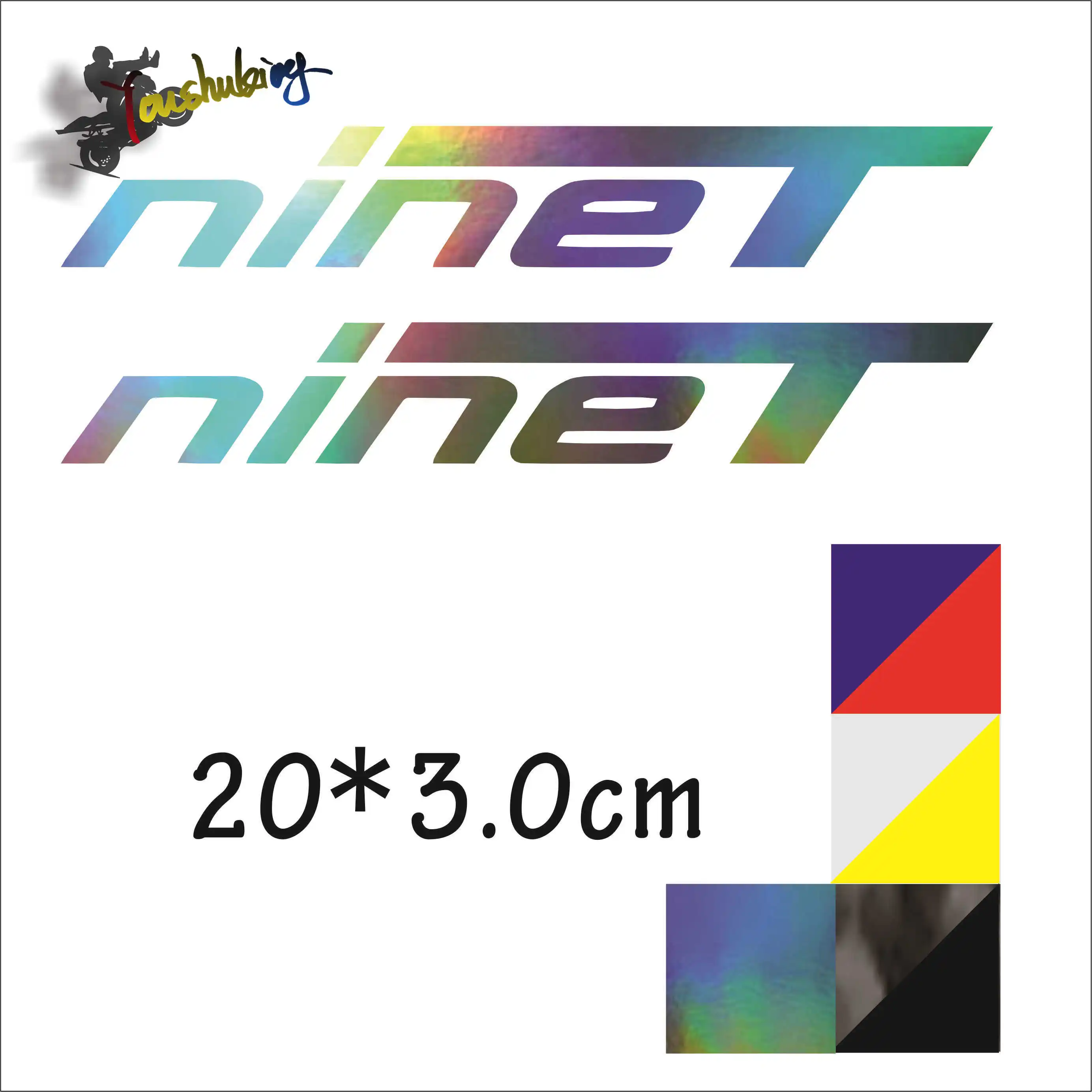 hot sale Motorcycle Carbon black laser color reflective helmet sticker fit for Moto GP Rossi R nineT | Автомобили и мотоциклы