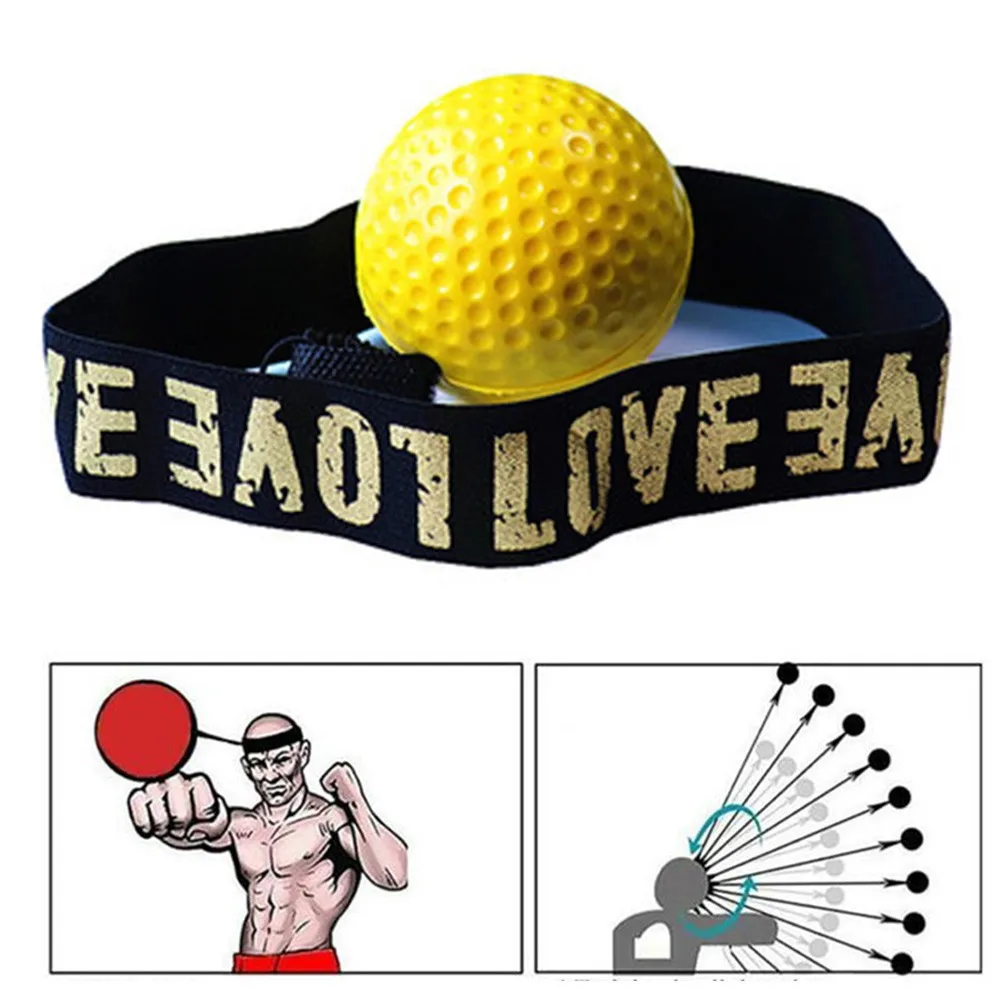 

MMA Boxing Reflex Speed Punch Ball With Headband Gym Muay Thai Boxer Elastic Head Band Set Gym Exercise Equipment