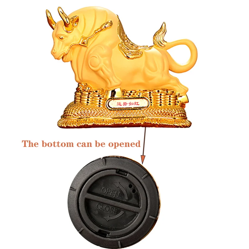 

Large-capacity animal lucky cow piggy bankResin handmade sculptureChildren's silver coin money saving boxHome decoration gifts