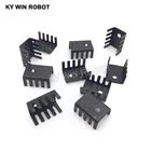 50 шт. черный 15*10*20 мм триодный радиатор 10*15*20 мм до-220 TO220 транзистор алюминиевый радиатор Радиатор охлаждения 20*15*10 мм