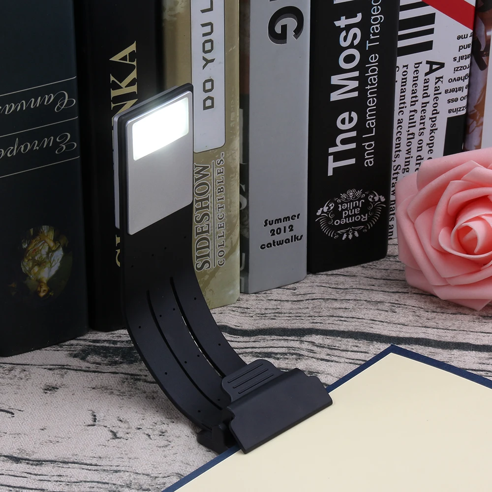 

Светодиодная лампа для чтения книг с гибкой регулируемой яркостью USB Перезаряжаемый Регулируемый зажим для чтения ночник подсветка для ком...